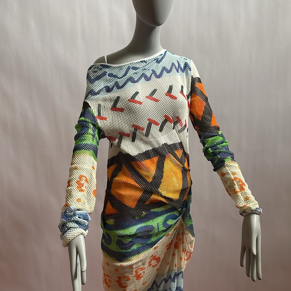 Vivienne Westwood ANGLOMANIA dress fishnet SS14 set of 2 new no tag medium - Picture 15 of 16